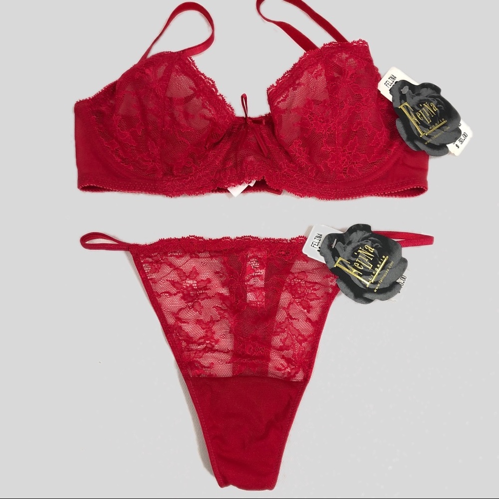 NWT Felina bra and thong
